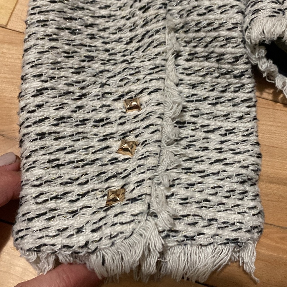 Line and Dot Tweed Sweater Jacket - Picture 10 of 17